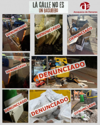 Diez denuncias en un mes por el mal uso de contenedores y abandono de escombros en Azuqueca