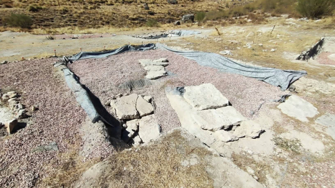 El yacimiento de Caraca da un paso definitivo para su preservación en tiempo récord 