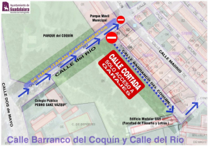 Cortes de tráfico por las obras en el Coquín