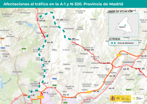 Comienzan las obras de mejora del firme en la N-320 entre Venturada y El Casar