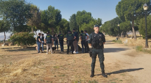 La Guardia Civil reconstruye el crimen de Miriam Vallejo en el descampado de Meco donde apareció su cuerpo