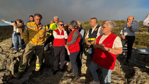 Page, en la zona del incendio