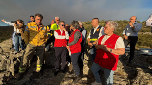 Page, en la zona del incendio