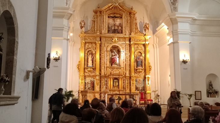 Este retablo de un pueblo de Albacete fue hecho en otro de Guadalajara 