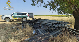  Dos investigados por retirar fibrocemento en Guadalajara sin autorización ni la formación adecuada