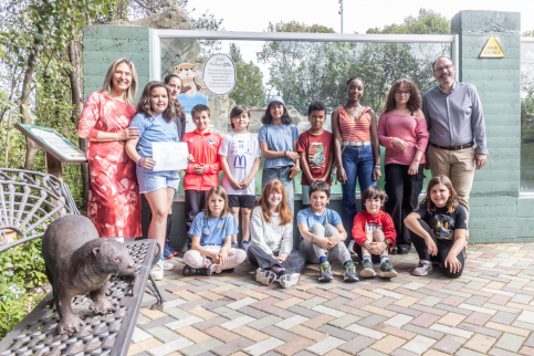 El Consejo de la Infancia bautiza como Otto a la nueva nutria del Zoo Municipal de Guadalajara