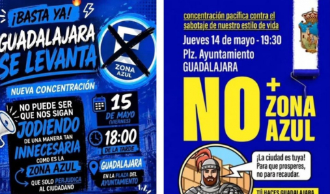 Nuevas concentraciones en Guadalajara contra la ampliación de la zona azul