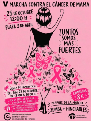 Azuqueca celebra este domingo su V Marcha contra el Cáncer de Mama que tuvo que aplazarse por la lluvia